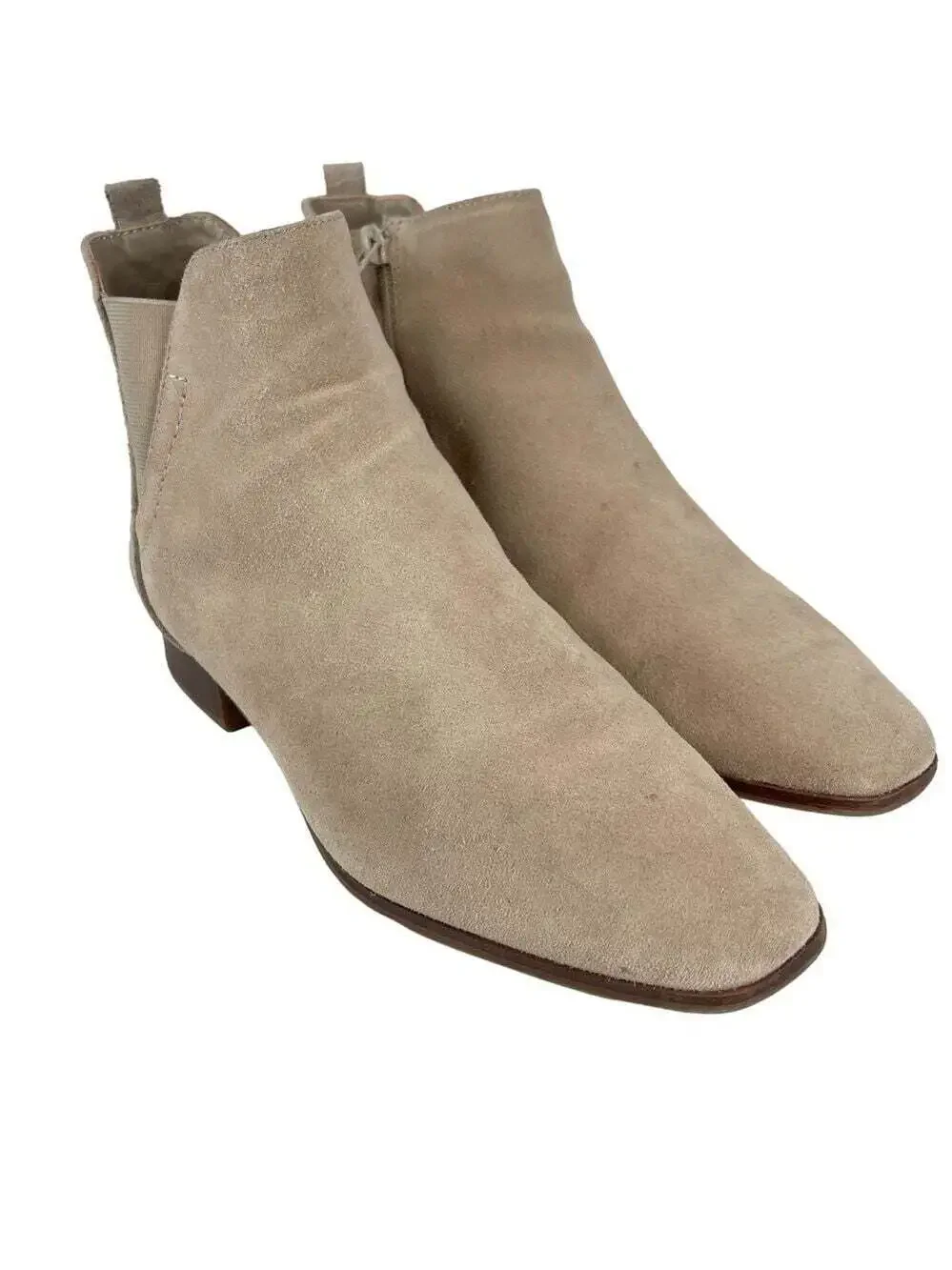 Aldo Torwenflex Chelsea Boots Women 9 Natural Almond Toe Slip On Ankle Boot